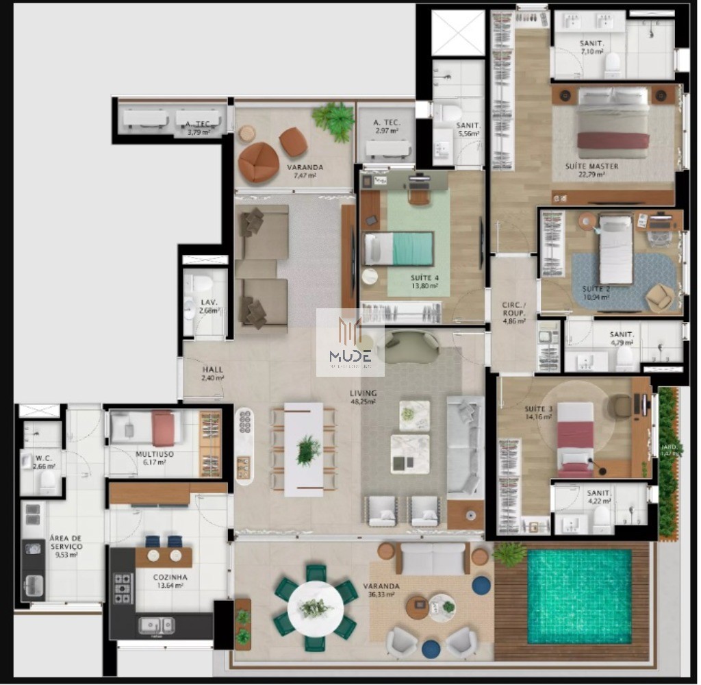 Apartamento, 4 quartos, 269 m² - Foto 58