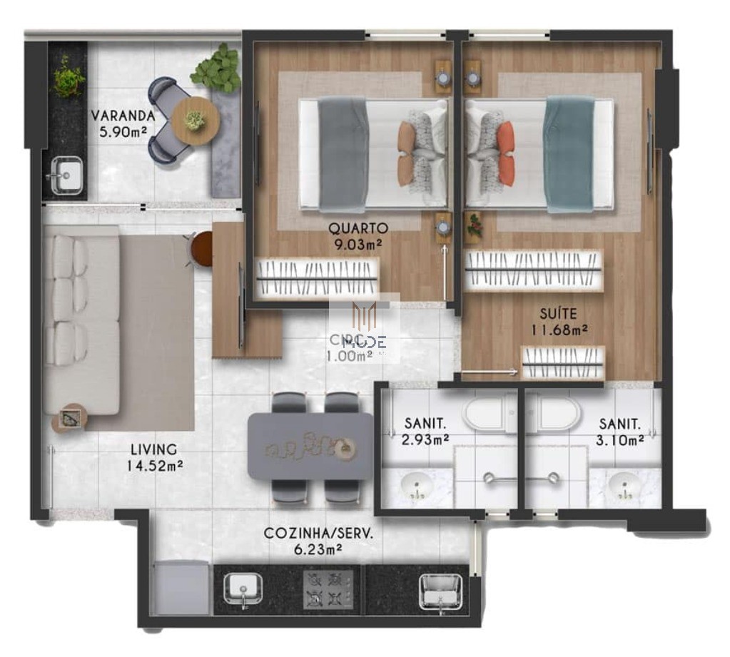 Apartamento, 3 quartos, 76 m² - Foto 6