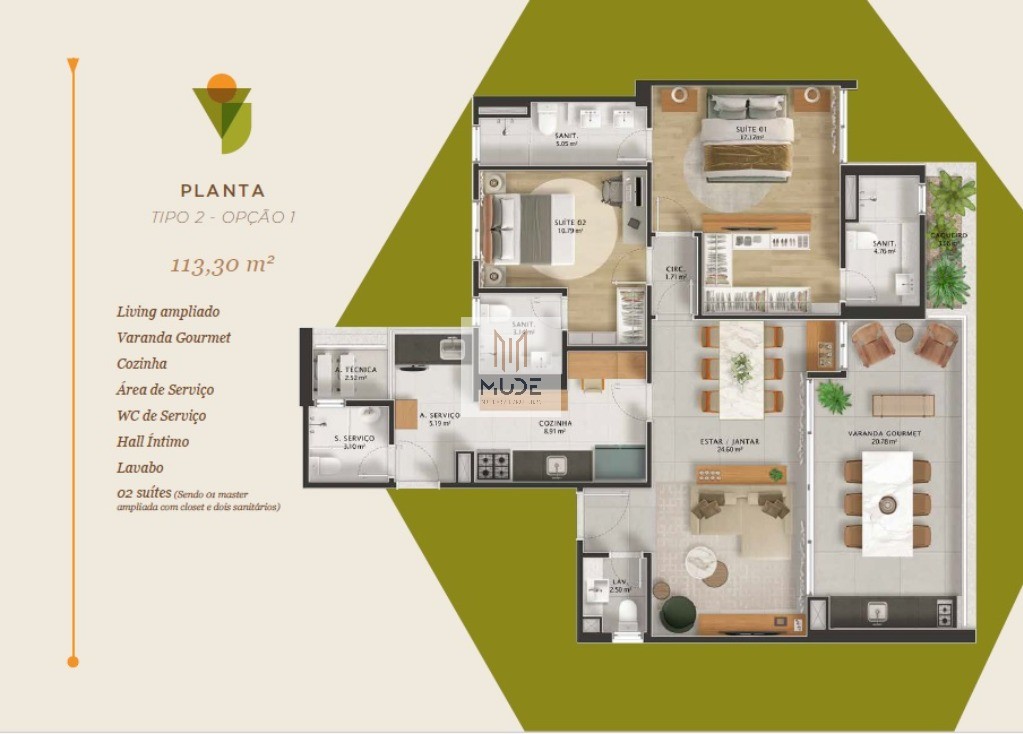 Apartamento, 3 quartos, 113 m² - Foto 28