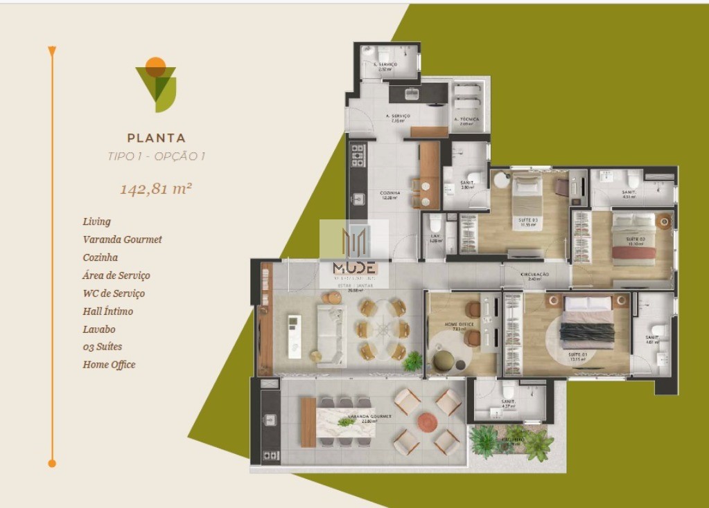 Apartamento, 3 quartos, 113 m² - Foto 8