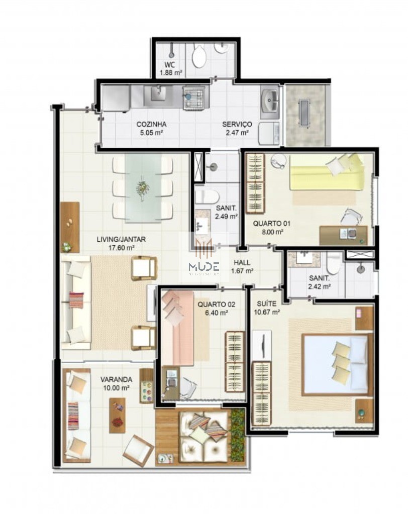 Apartamento, 3 quartos, 80 m² - Foto 35