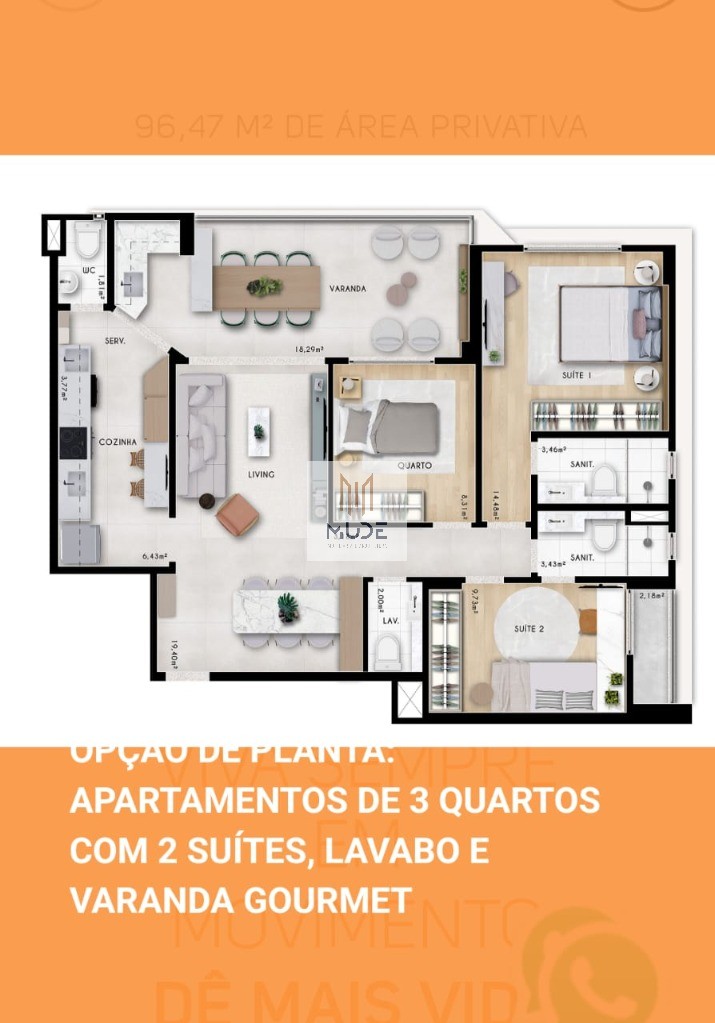 Apartamento, 3 quartos, 98 m² - Foto 24