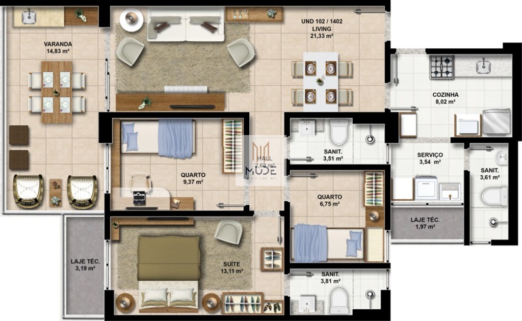 Apartamento, 3 quartos, 112 m² - Foto 39