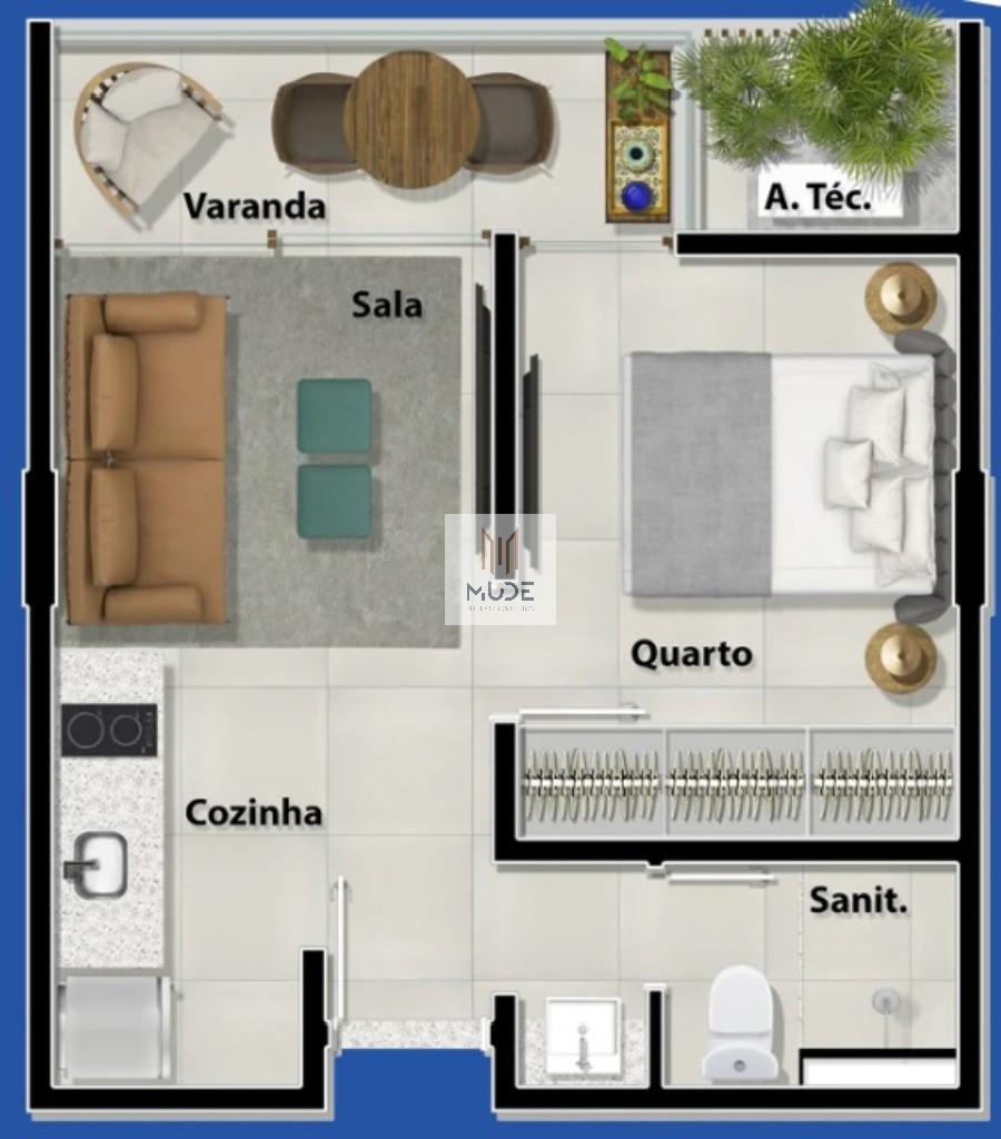Apartamento, 1 quarto, 30 m² - Foto 21
