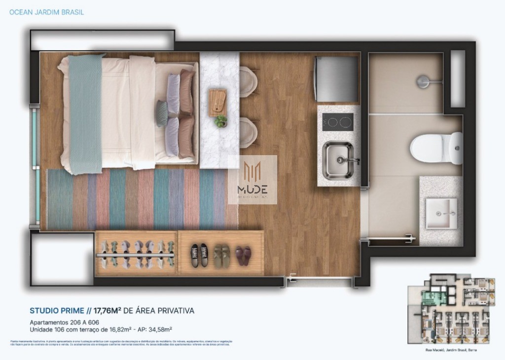 Apartamento, 1 quarto, 21 m² - Foto 24