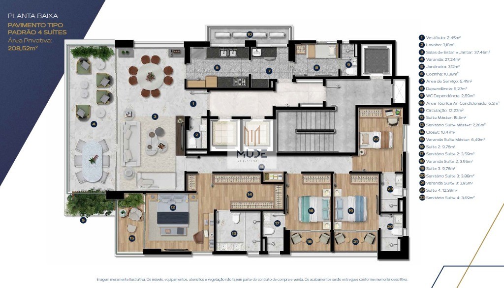 Apartamento, 4 quartos, 209 m² - Foto 25