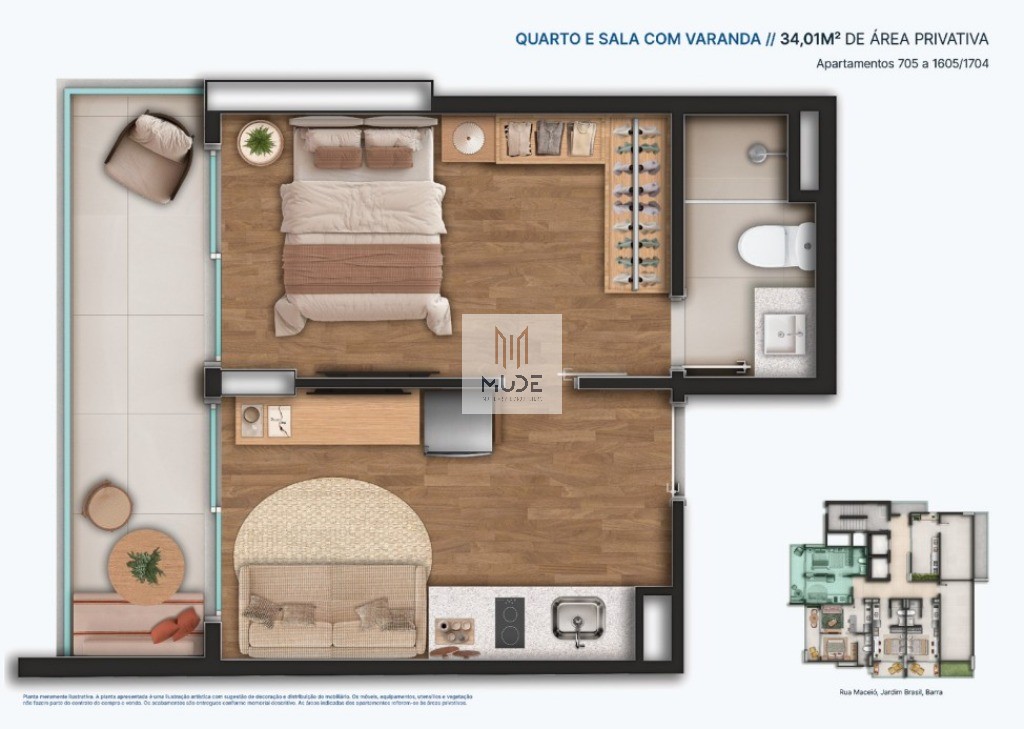 Apartamento, 1 quarto, 21 m² - Foto 20