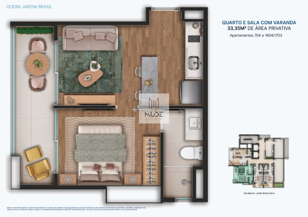 Apartamento, 1 quarto, 21 m² - Foto 21