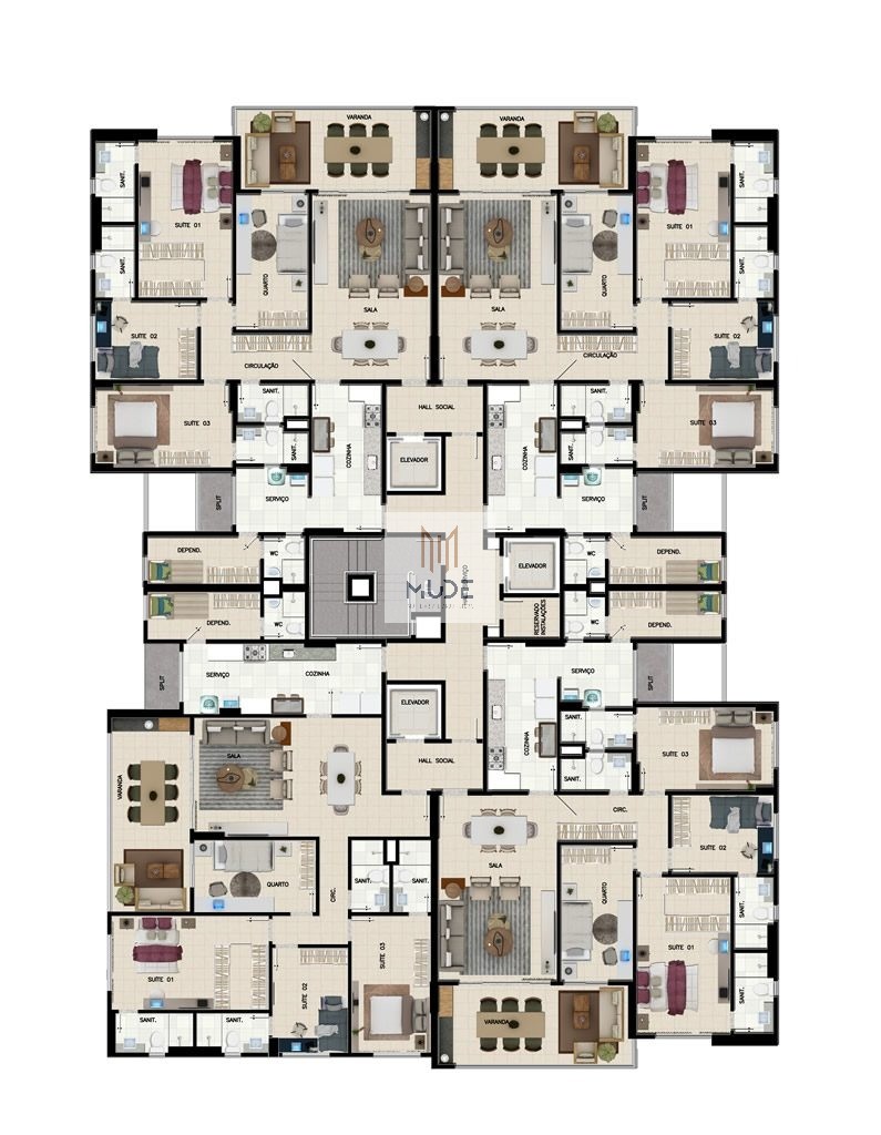 Apartamento, 4 quartos, 142 m² - Foto 2
