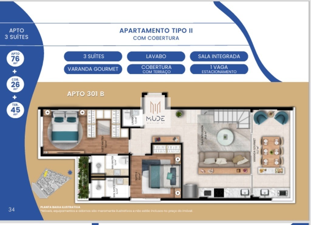 Apartamento, 2 quartos, 71 m² - Foto 33