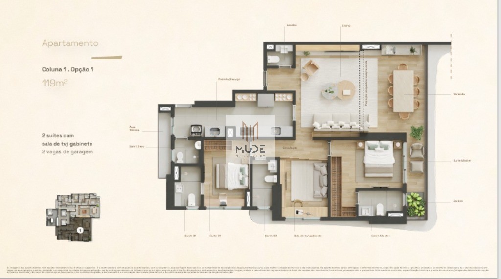 Apartamento, 3 quartos, 119 m² - Foto 26