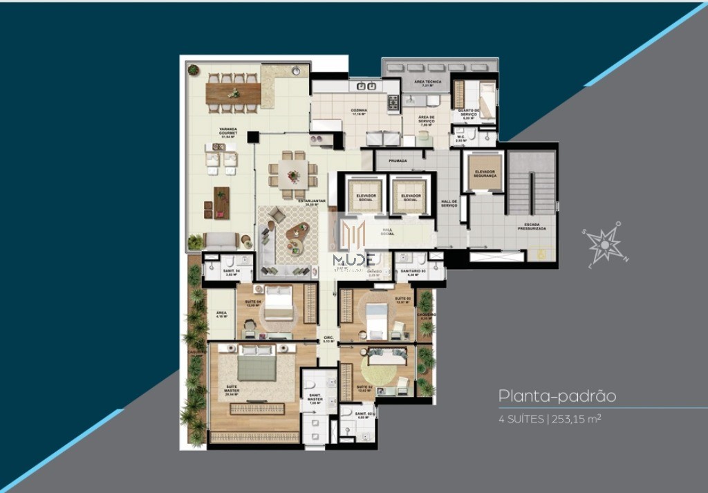 Apartamento, 4 quartos, 253 m² - Foto 26