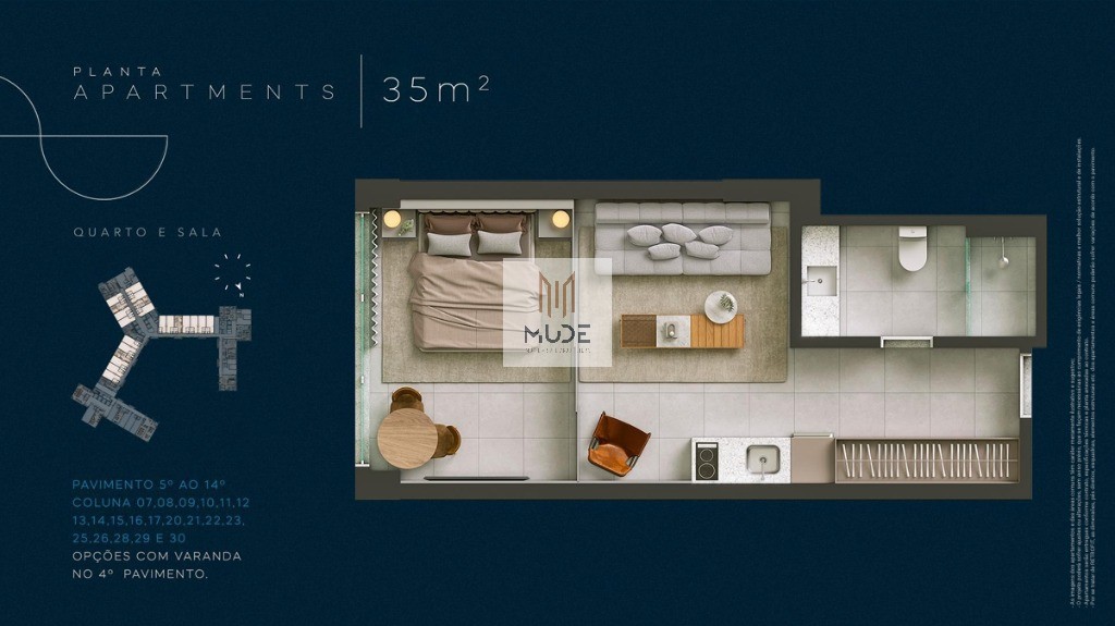 Apartamento, 1 quarto, 35 m² - Foto 17