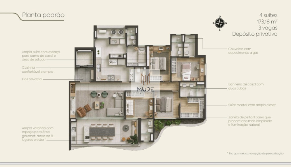 Apartamento, 4 quartos, 173 m² - Foto 25