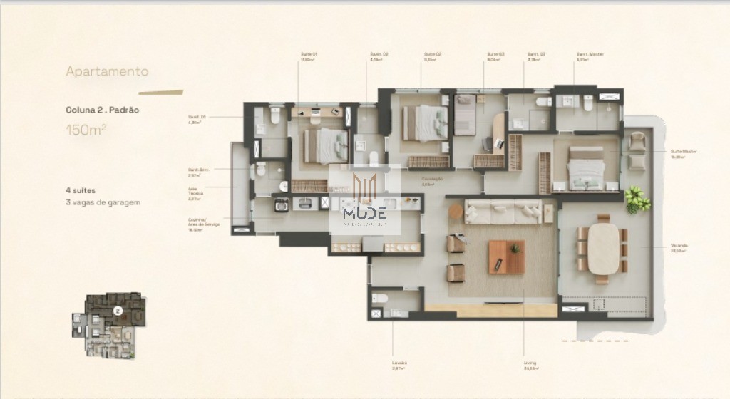 Apartamento, 3 quartos, 119 m² - Foto 28