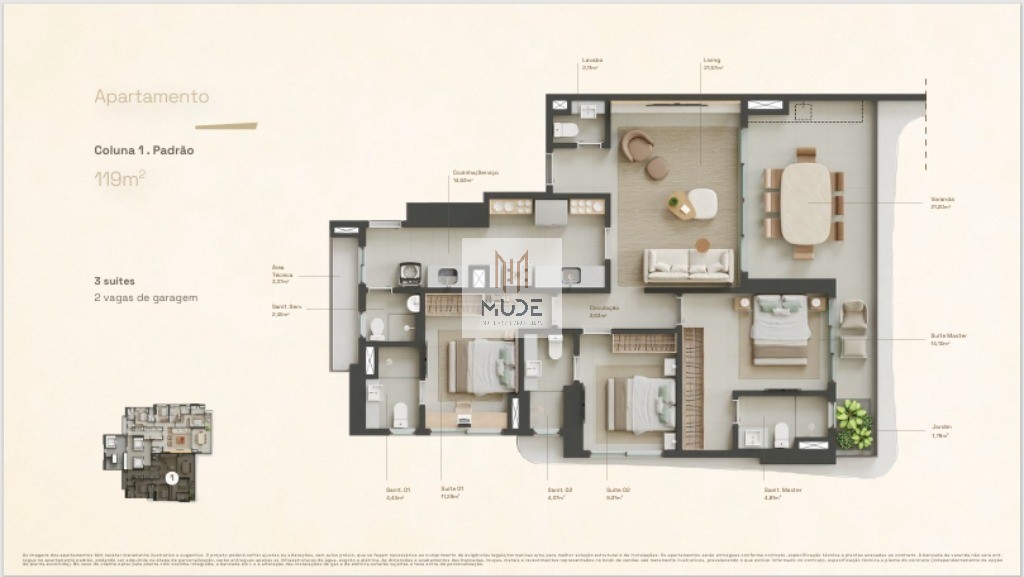 Apartamento, 3 quartos, 119 m² - Foto 25