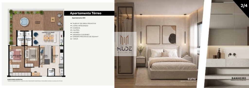 UP VILAS Apartamentos e Coberturas de Alto Padrão- NASCENTE- com 74,68 m², 88,19 m² e 95,10 m²- em Lauro de Freitas - Vilas do Atlântico