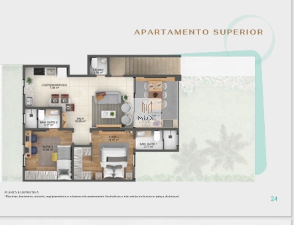 ONE JOANES - Apartamentos á Venda de 2 Suítes com área de 65m² - varanda gourmet - Lauro de Freitas/BA