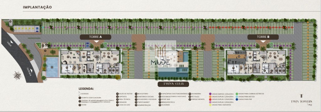 TWIN TOWERS - Apartamentos com 2 suítes de 71m² e 74m² - varanda gourmet - Vila do Atlântico - Á VENDA