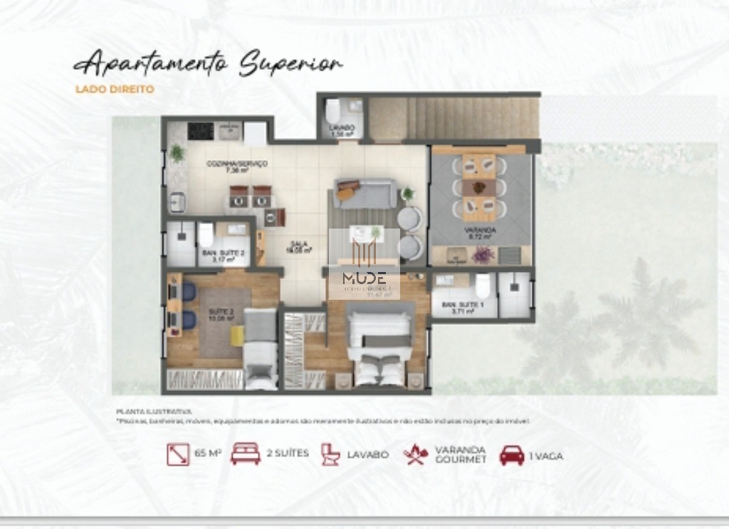 PRIME JOANES Apartamentos á Venda de 2 Suítes com área de 69m² e opções de Garden Privativo em Buraquinho - Lauro de Freitas/BA