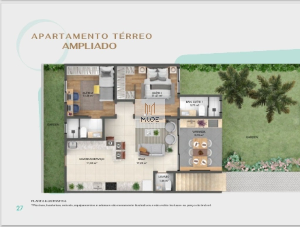 ONE JOANES - Apartamentos á Venda de 2 Suítes com área de 65m² - varanda gourmet - Lauro de Freitas/BA