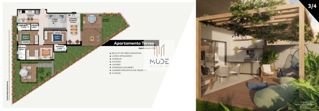 UP VILAS Apartamentos e Coberturas de Alto Padrão- NASCENTE- com 74,68 m², 88,19 m² e 95,10 m²- em Lauro de Freitas - Vilas do Atlântico