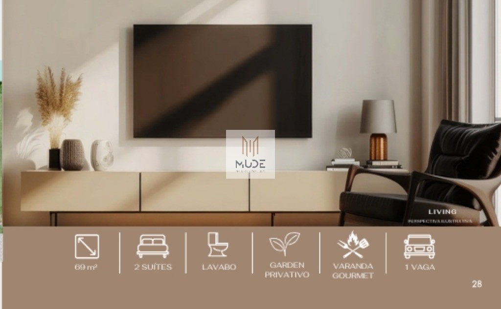 ONE JOANES - Apartamentos á Venda de 2 Suítes com área de 65m² - varanda gourmet - Lauro de Freitas/BA