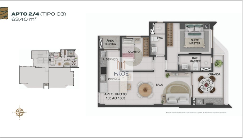 Apartamento, 2 quartos, 63 m² - Foto 21