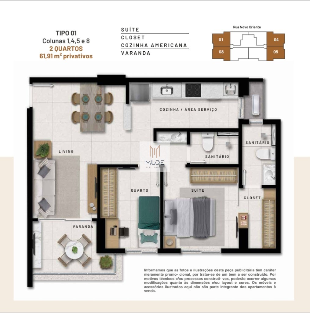Apartamento, 2 quartos, 61 m² - Foto 18