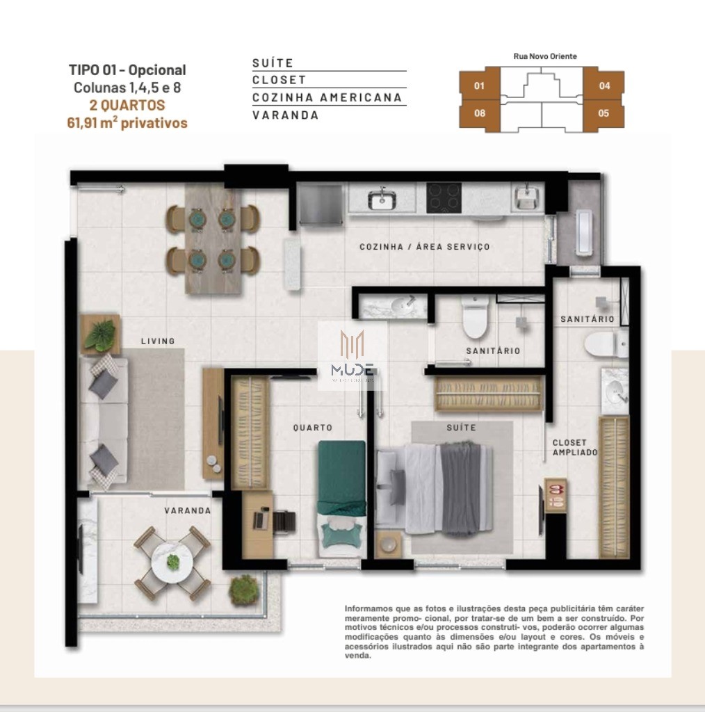 Apartamento, 2 quartos, 61 m² - Foto 19