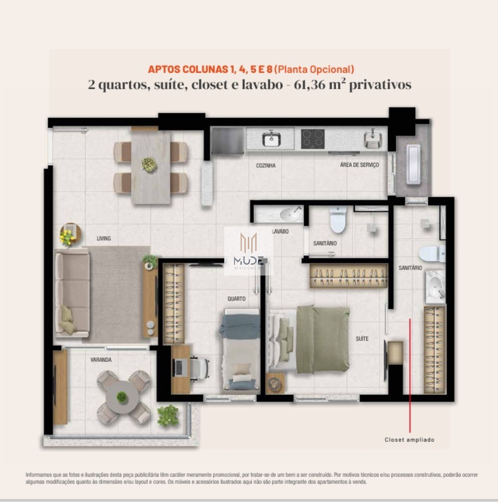Apartamento, 2 quartos, 61 m² - Foto 16