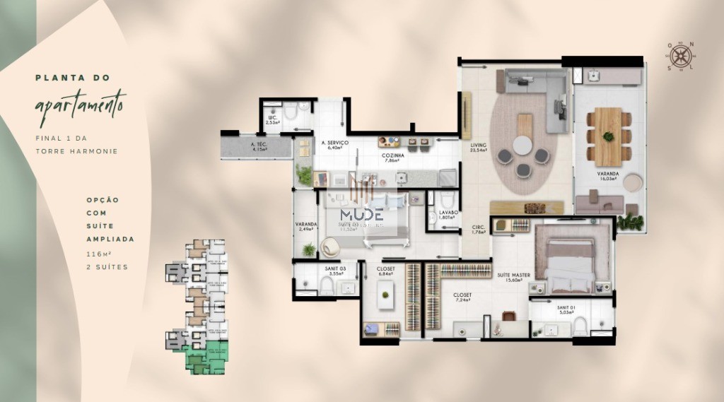Apartamento, 3 quartos, 116 m² - Foto 32