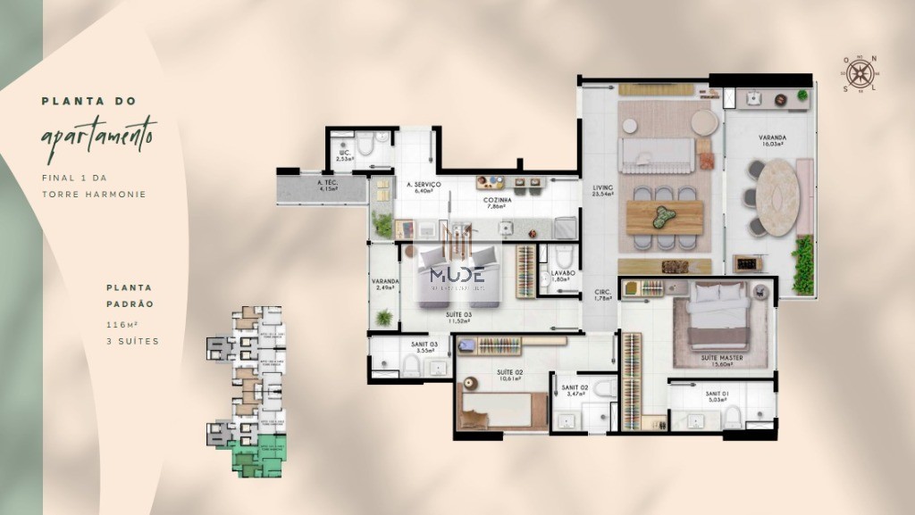 Apartamento, 3 quartos, 116 m² - Foto 26