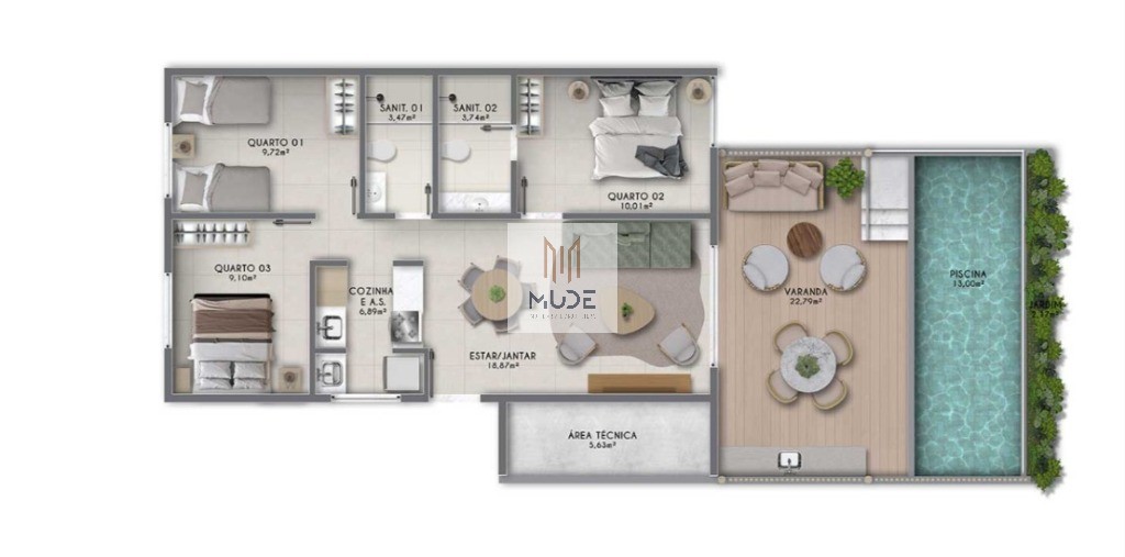 Apartamento, 2 quartos, 88 m² - Foto 8