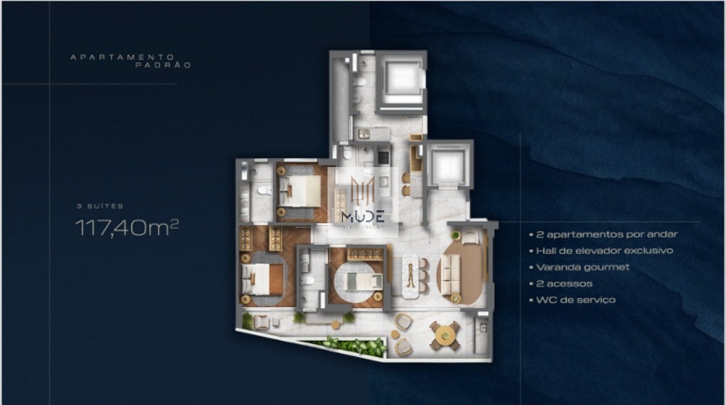 Apartamento, 3 quartos, 117 m² - Foto 32