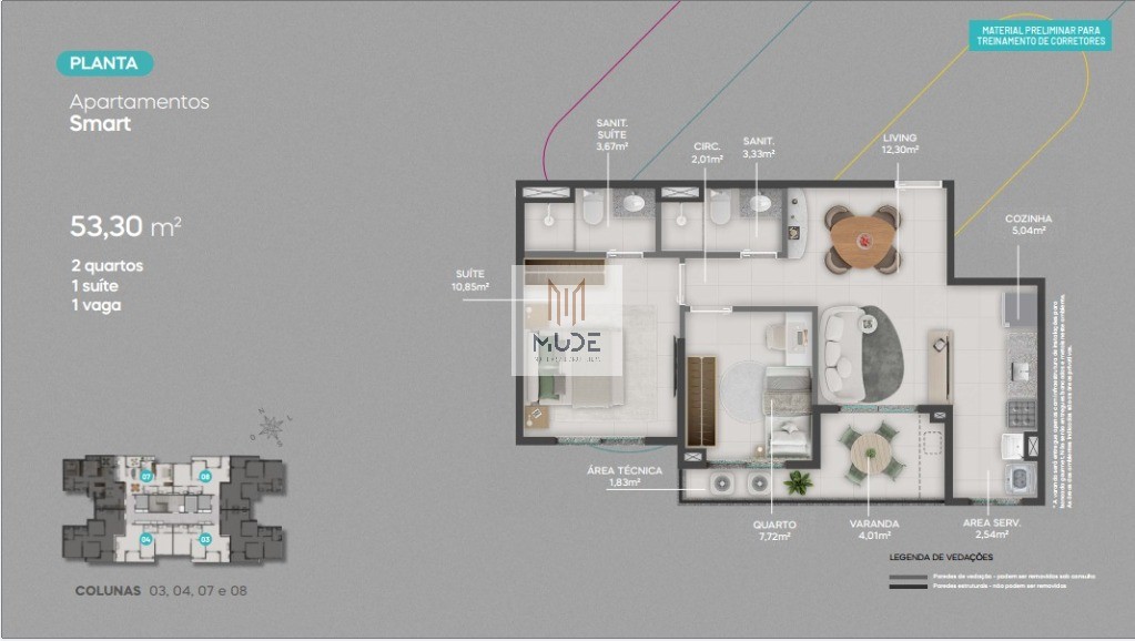 Apartamento, 2 quartos, 53 m² - Foto 32