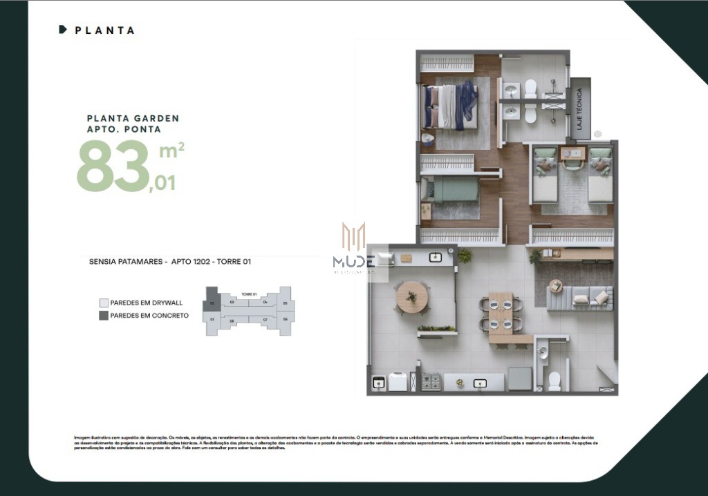 SENSIA PATAMARES Apartamentos de 2 e 3 Quartos com suíte, áreas de 64 e 83 m² - Salvador/BA