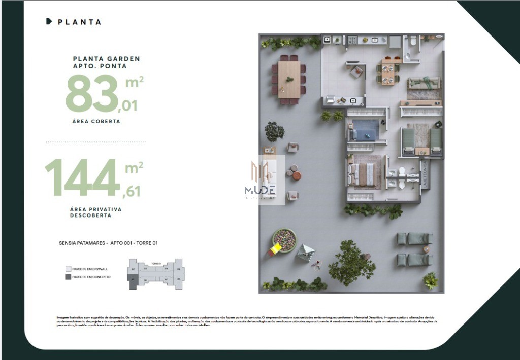 SENSIA PATAMARES Apartamentos de 2 e 3 Quartos com suíte, áreas de 64 e 83 m² - Salvador/BA