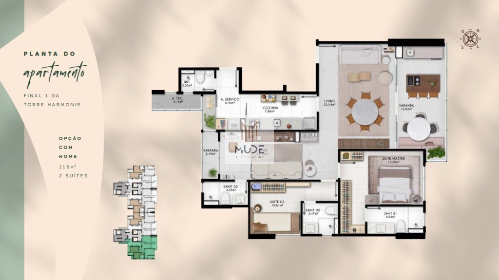 Apartamento, 3 quartos, 116 m² - Foto 30