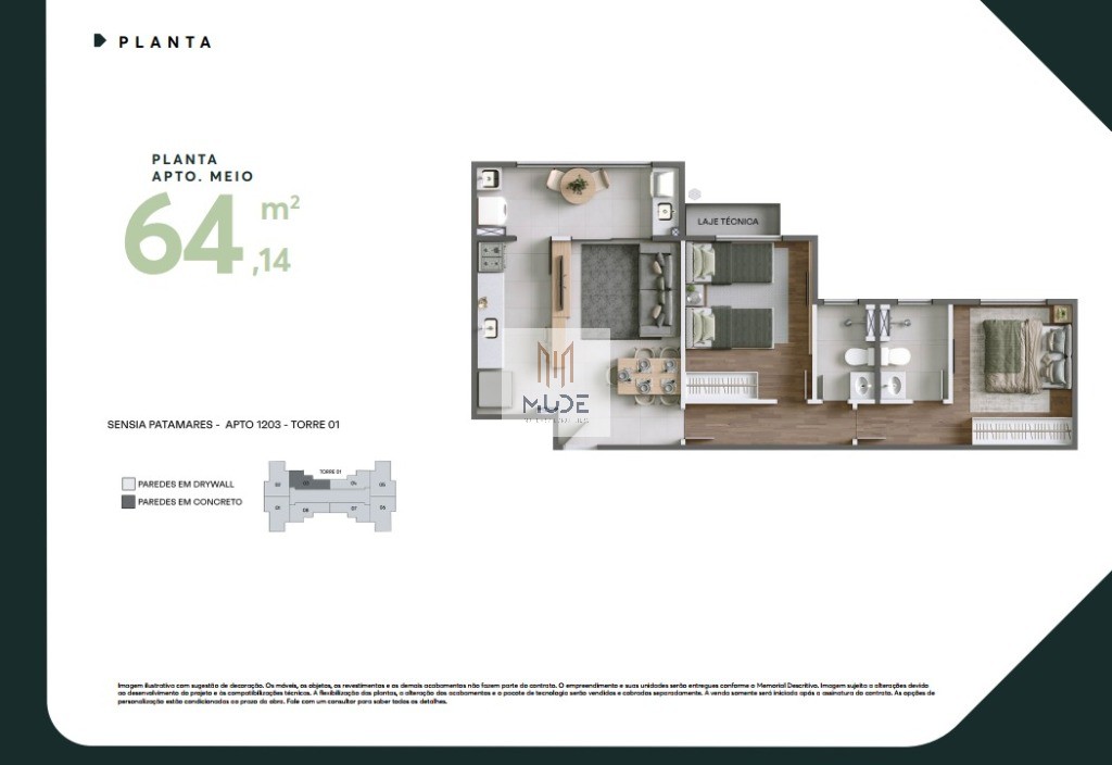 SENSIA PATAMARES Apartamentos de 2 e 3 Quartos com suíte, áreas de 64 e 83 m² - Salvador/BA