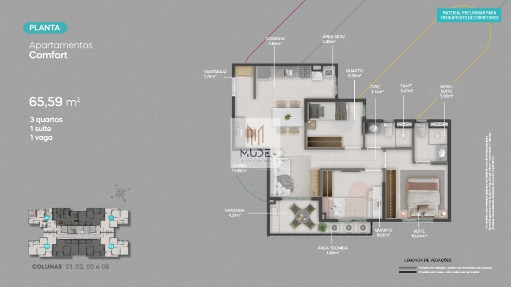 Apartamento, 2 quartos, 53 m² - Foto 28