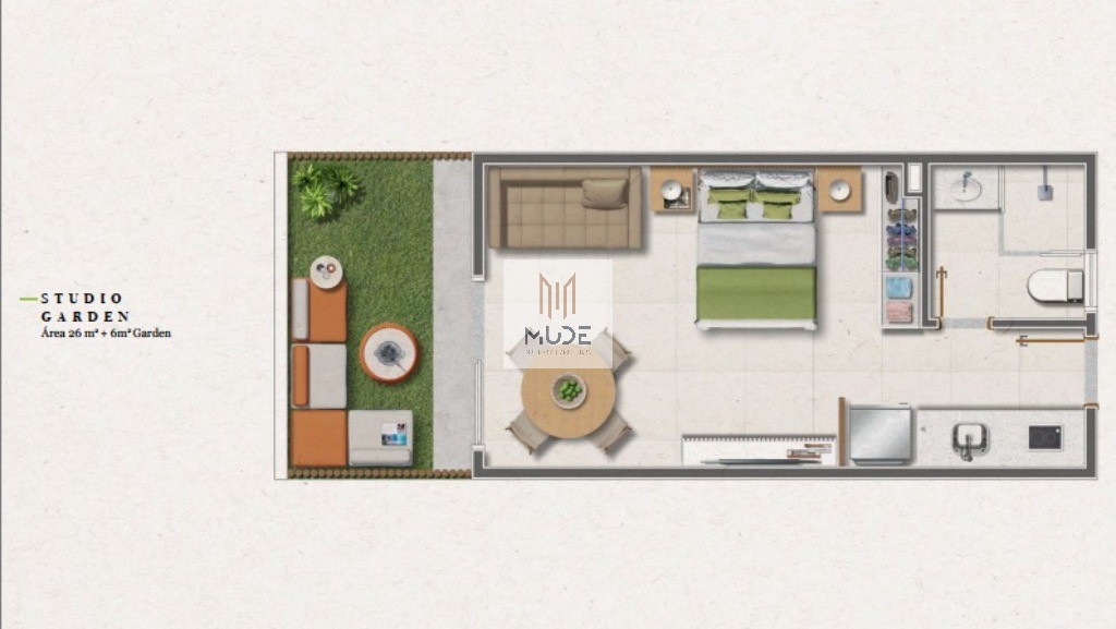 Apartamento, 1 quarto, 26 m² - Foto 13