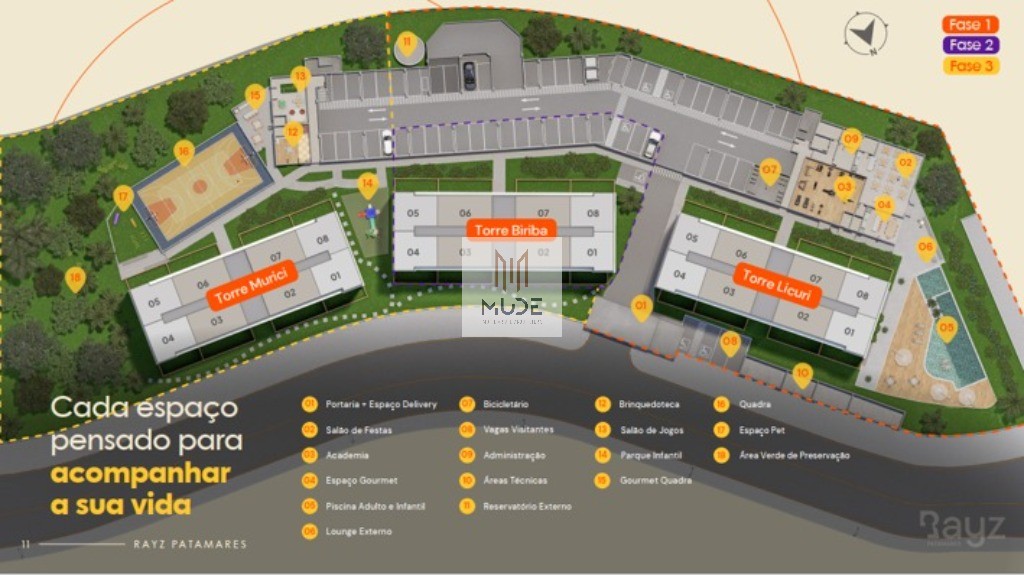 RAYZ PATAMARES Apartamentos á Venda de 2 Quartos 40,06m² e 2 Quartos com Suíte 44,26m² - Garden - Salvador/BA