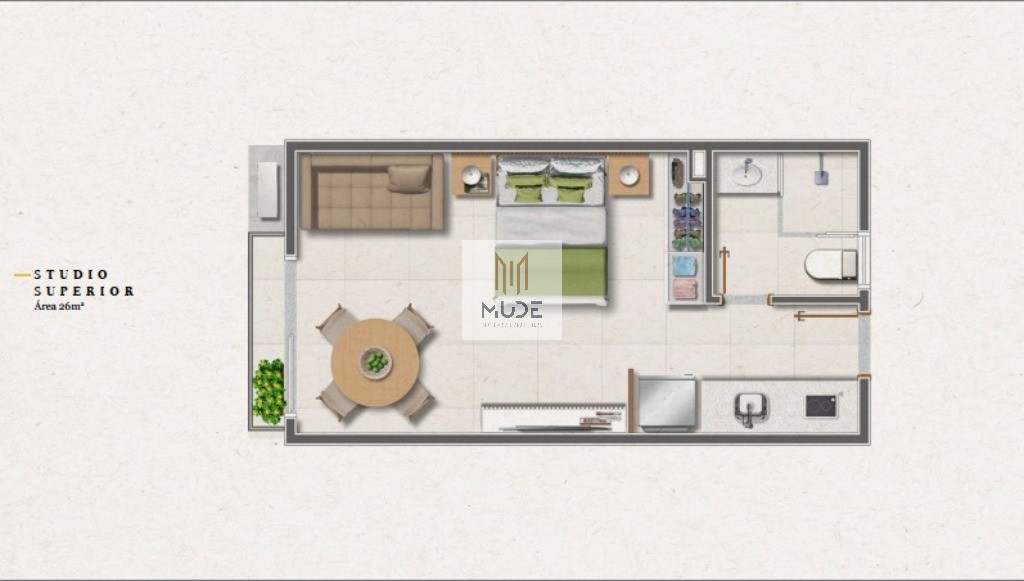 Apartamento, 1 quarto, 26 m² - Foto 14