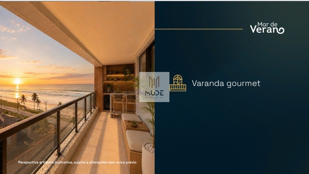 MAR DE VERANO Apartamento á Venda de 2 Quartos, 1 Suíte com Área de 57,75m² - NASCENTE- Vista Mar Permanente - Salvador/BA