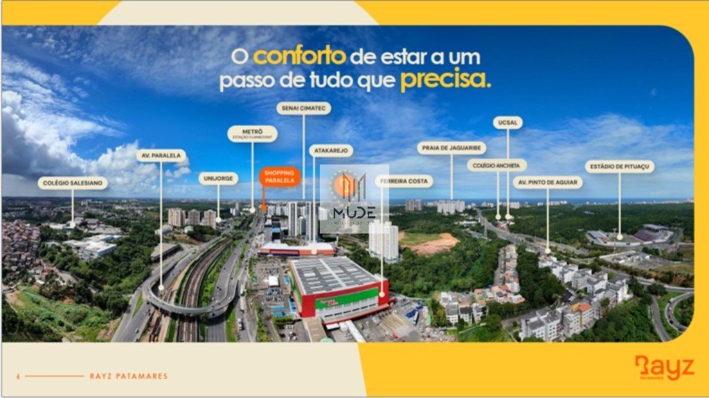 RAYZ PATAMARES Apartamentos á Venda de 2 Quartos 40,06m² e 2 Quartos com Suíte 44,26m² - Garden - Salvador/BA