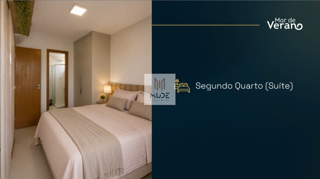 MAR DE VERANO Apartamento á Venda de 2 Quartos, 1 Suíte com Área de 57,75m² - NASCENTE- Vista Mar Permanente - Salvador/BA