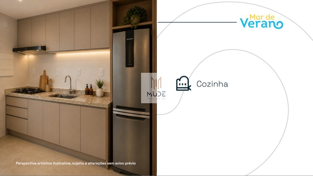 MAR DE VERANO Apartamento á Venda de 2 Quartos, 1 Suíte com Área de 57,75m² - NASCENTE- Vista Mar Permanente - Salvador/BA