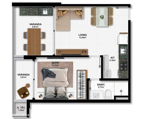 Apartamento, 1 quarto, 46 m² - Foto 24