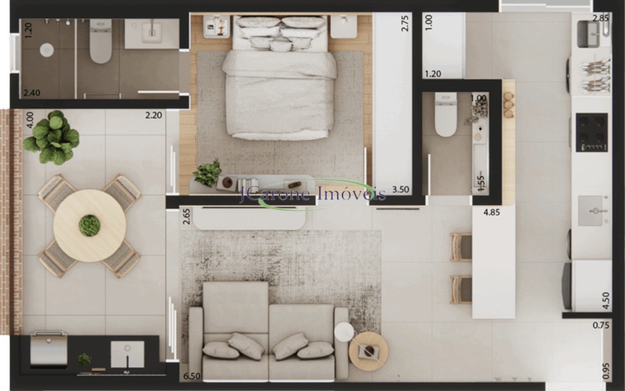 Apartamento, 1 quarto, 54 m² - Foto 4